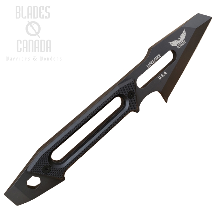 (image for) White River Delia Tactical Life Spike, Textured G10 Black, Kydex Sheath, DT-LSP